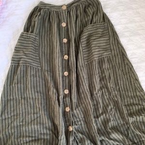 Urban Outfitters Button-Up Maxi Skirt